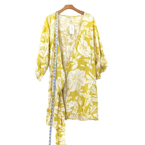 L*Space Pfeiffer Cover-Up Wrap Dress In Havana Blooms L - Picture 5 of 8